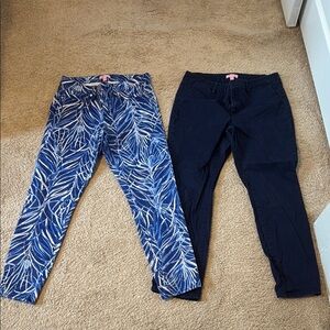 Lilly Pulitzer Blue and White Pants